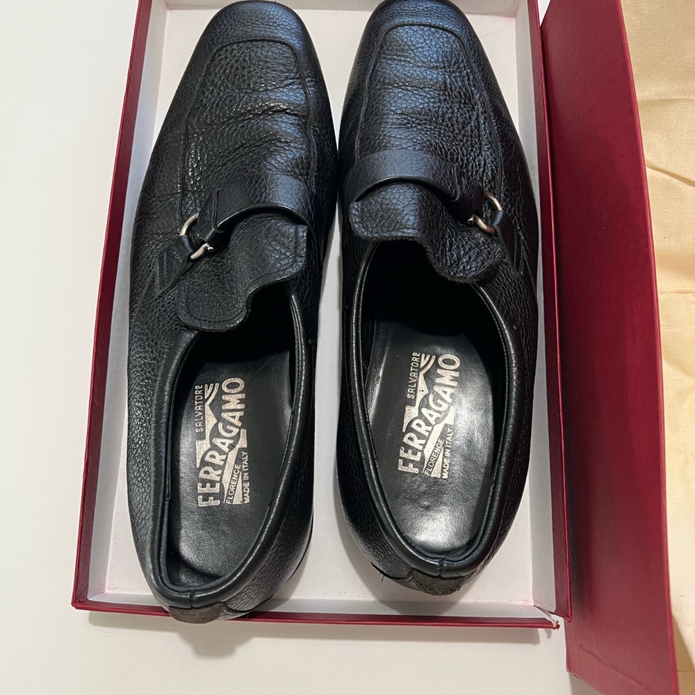 Mens Salvatore Ferragamo Garrett leather loafers 12D
